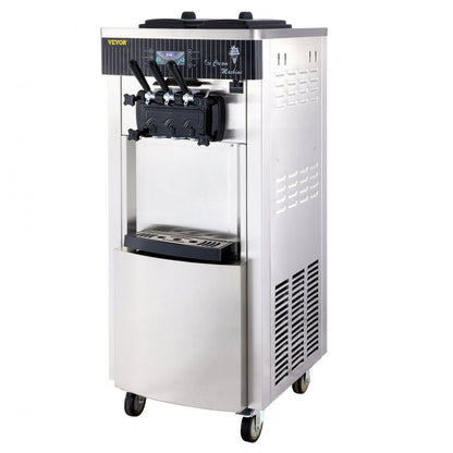 YKF-8228H - Commercial Soft Ice Cream Machine, 5.3-7.4 Gal/H, 3 Flavors