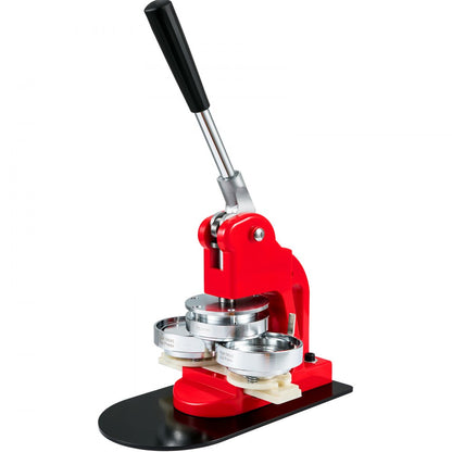 BJS-75-RD-01 - Durable 3" Button Maker with Ergonomic Handle & Complete Kit