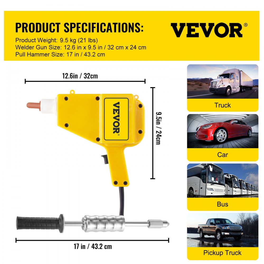 230SP - Rapid Weld Auto Body Repair Kit with Safety Features