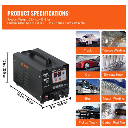 90E - Stainless Steel Dent Spot Puller with Dual Guns & Cooling System