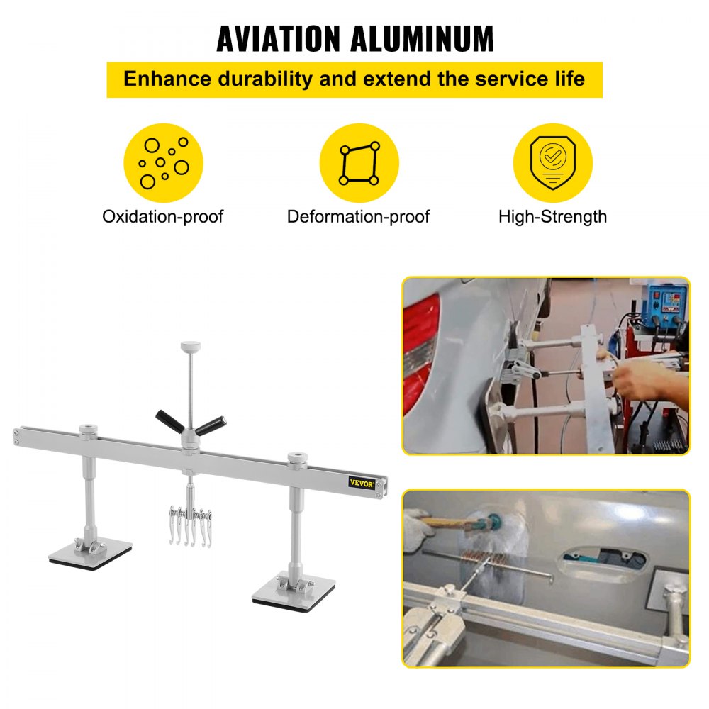 Model - 33.4" Aluminum Dent Pull Bar Kit with Adjustable Swivel Foot