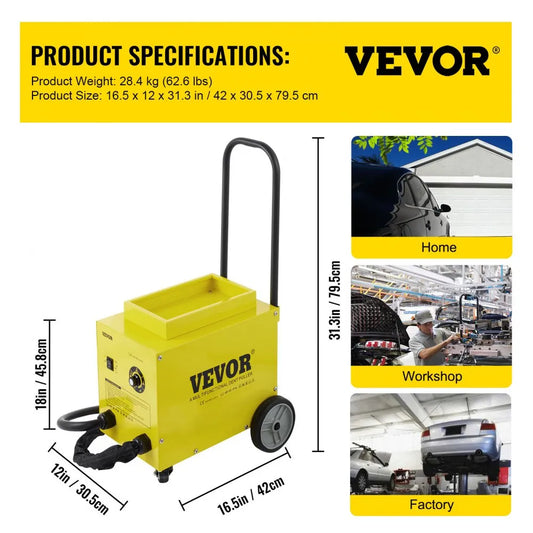 010464851716 - VEVOR SG-7500 Portable Dent Puller with Copper Transformer
