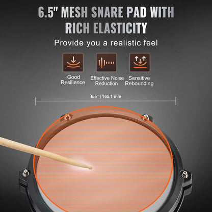 MT10B - Portable Electric Drum Kit with 6.5-Inch Pads & 150 Sounds