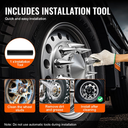 RL-LG004 - Durable ABS Wheel Cover Kit for 20" to 24.5" Rims