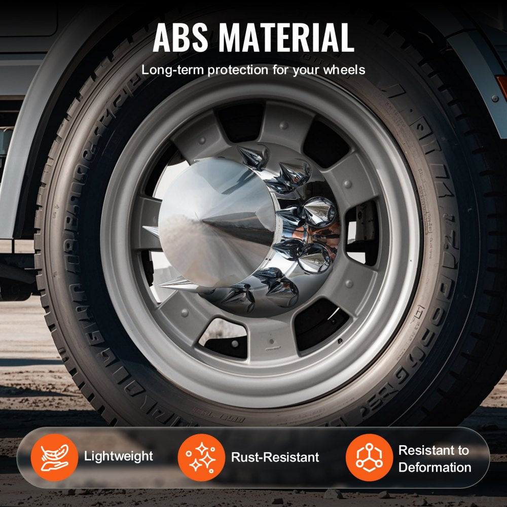 RL-LG005 - Durable ABS Rear Axle Cover Kit for 10-20in Semi-Truck Wheels