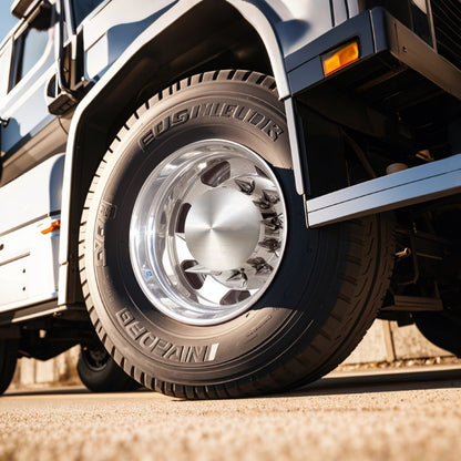 RL-LG005 - Durable ABS Rear Axle Cover Kit for 10-20in Semi-Truck Wheels