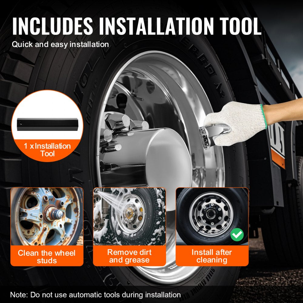 RL-LG002 - Durable ABS Rear Axle Cover Kit for Semi Trucks