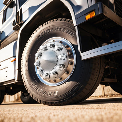 RL-LG003 - Durable ABS Axle Cover Kit for 10-Hole Rims in Silver