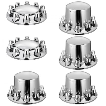 RL-LG003 - Durable ABS Axle Cover Kit for 10-Hole Rims in Silver
