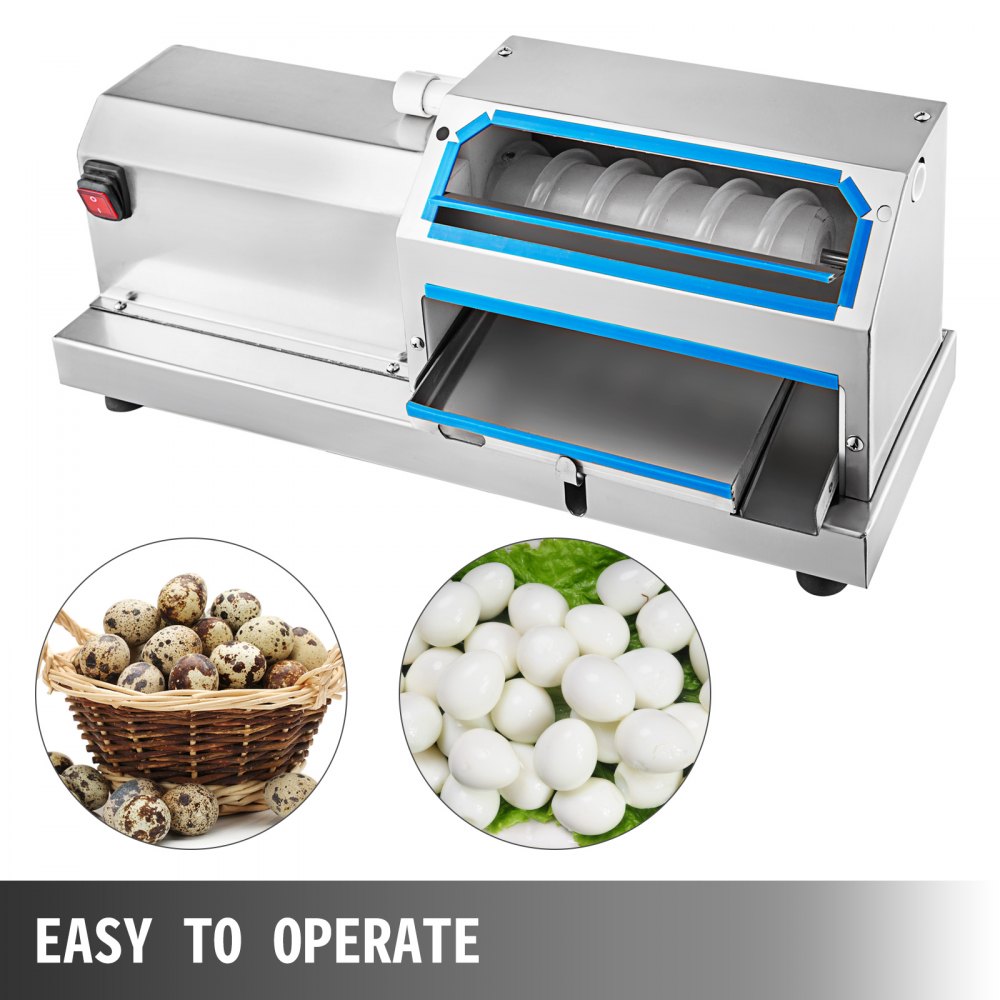 010596579275 - 60KG/H 304 Stainless Steel Quail Egg Peeler Machine