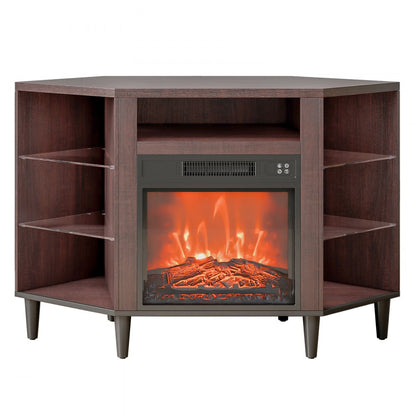 J01079-45 - 50" VEVOR Fireplace TV Stand with 1400W Heating & Remote