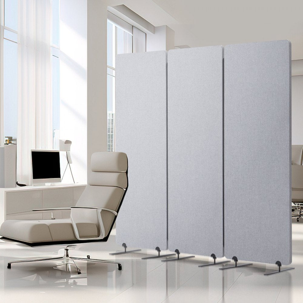 TLD-001 - 3-Panel Soundproof Partition, 72.4" x 65.2" for Privacy