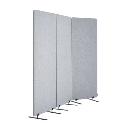 TLD-001 - 3-Panel Soundproof Partition, 72.4" x 65.2" for Privacy