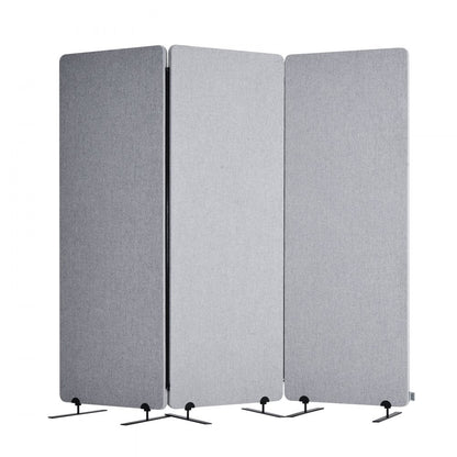 TLD-001 - 3-Panel Soundproof Partition, 72.4" x 65.2" for Privacy