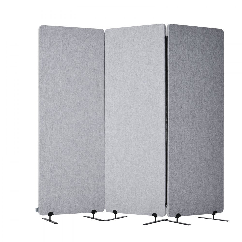 TLD-001 - 3-Panel Soundproof Partition, 72.4" x 65.2" for Privacy