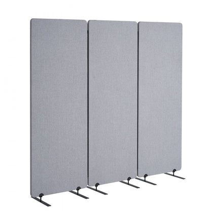 TLD-001 - 3-Panel Soundproof Partition, 72.4" x 65.2" for Privacy