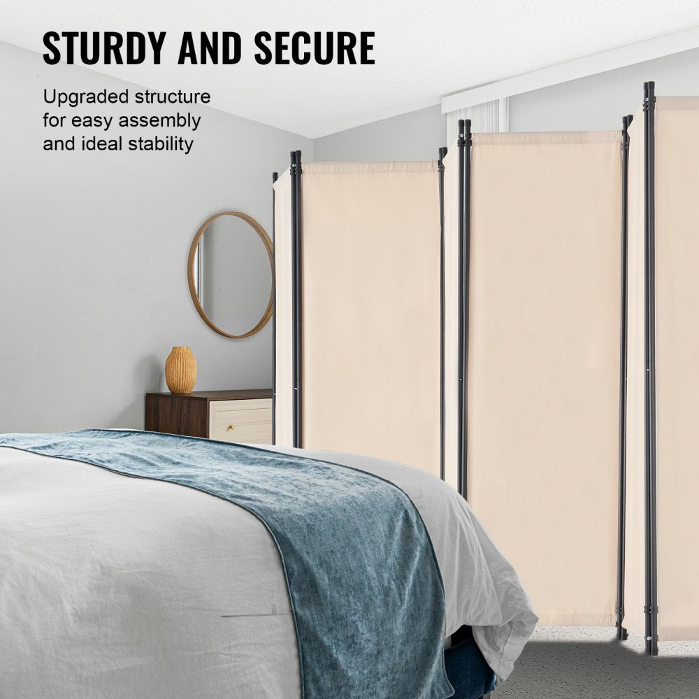 PFSSTBMS12 - 6-Panel VEVOR Room Divider, Lightweight Oxford Fabric, Privacy Shield