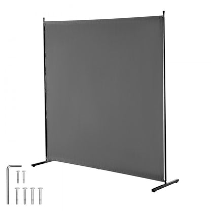 PFDMFGSH02 - 71” Gray Oxford Room Divider with Iron Frame