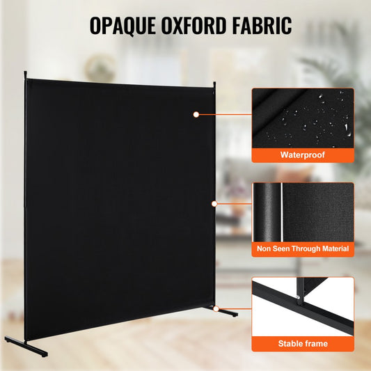 PFDMFGHS01 - 6FT Lightweight Oxford Cloth Room Divider with Iron Frame
