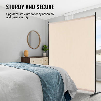 PFDMFGMS03 - 71.3" Waterproof Room Divider with Iron Frame and Privacy Features