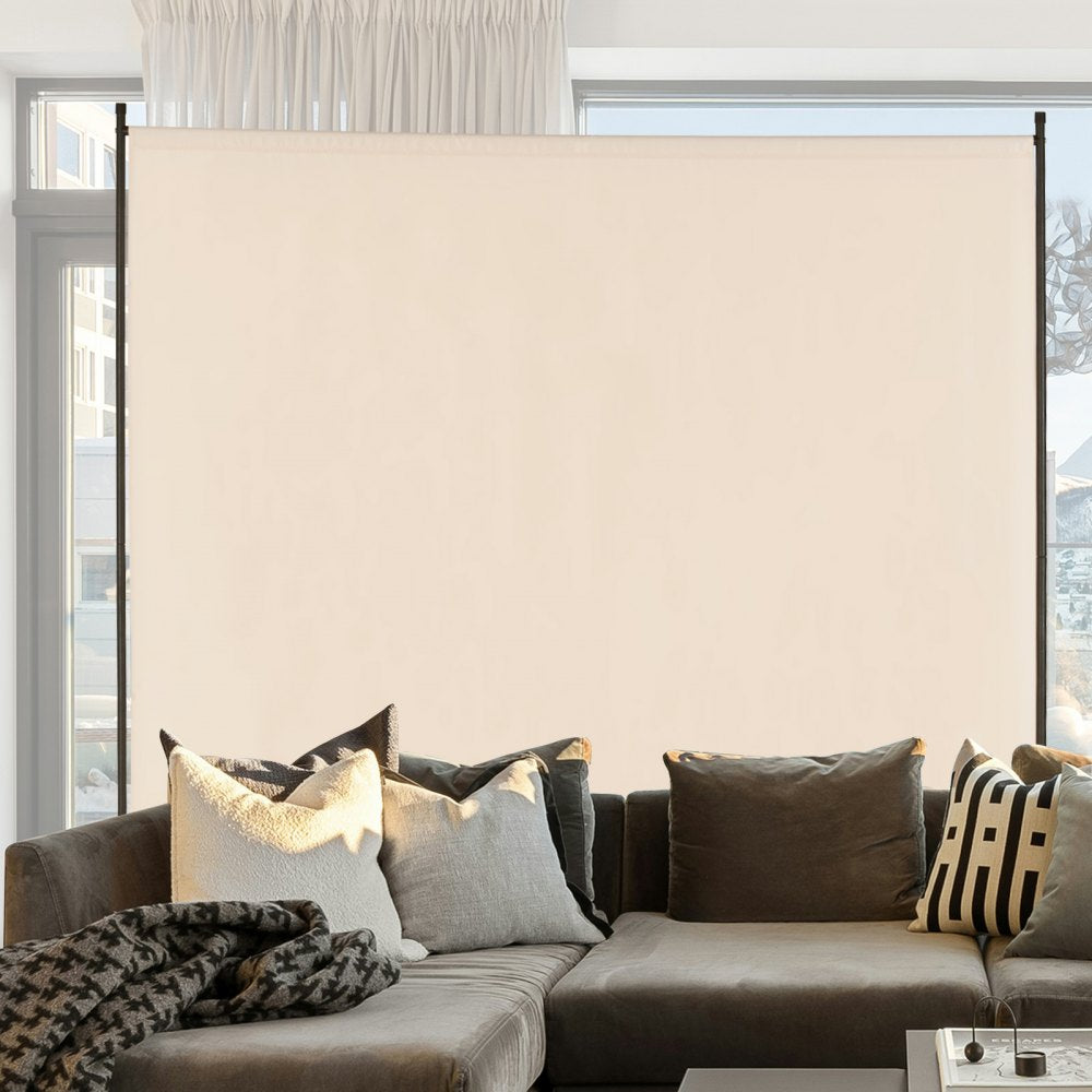 PFDMFGMS03 - 71.3" Waterproof Room Divider with Iron Frame and Privacy Features