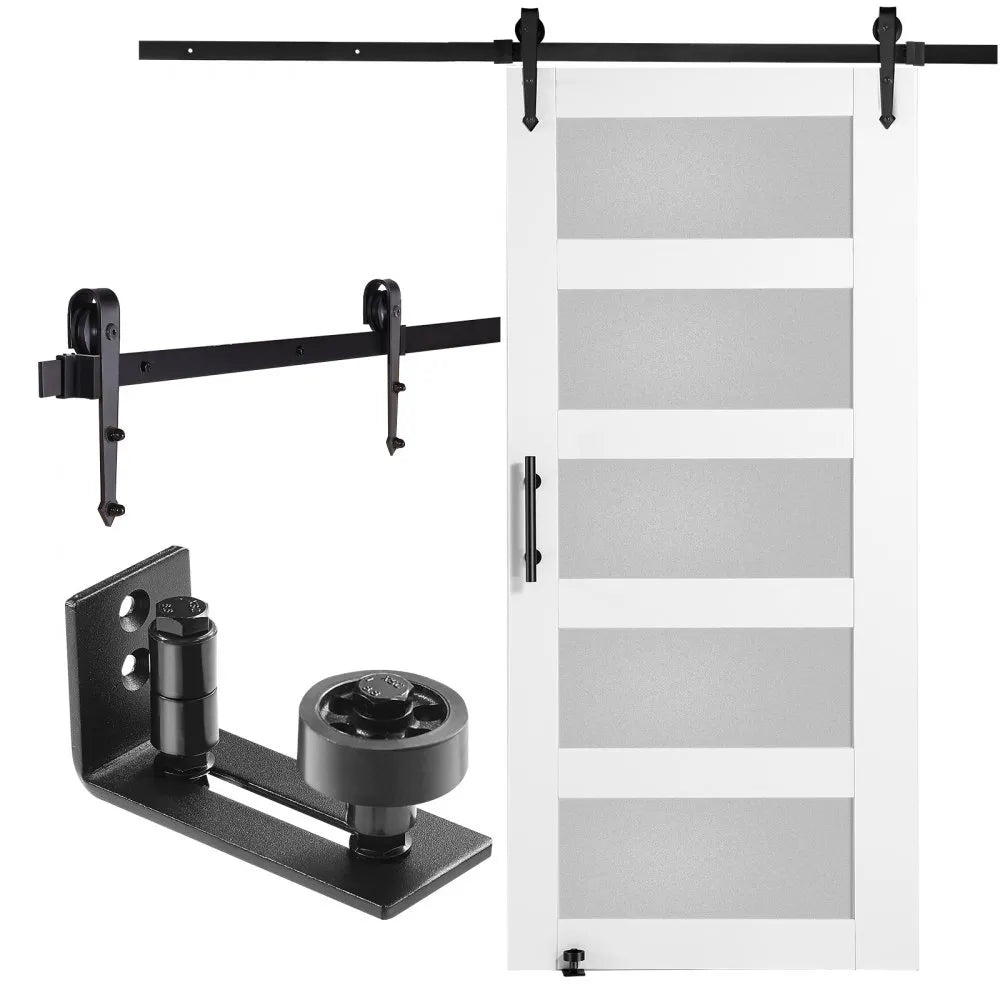 42BL - 84" Cedarwood Barn Door & Hardware Kit for Stylish Dividers