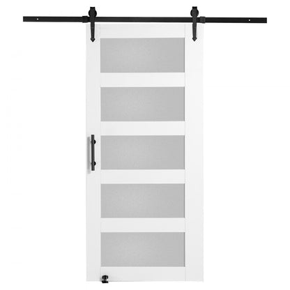 42BL - 84" Cedarwood Barn Door & Hardware Kit for Stylish Dividers
