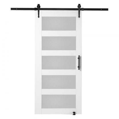 42BL - 84" Cedarwood Barn Door & Hardware Kit for Stylish Dividers