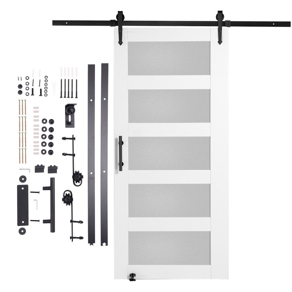 42BL - 84" Cedarwood Barn Door & Hardware Kit for Stylish Dividers