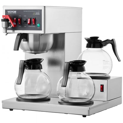 FRB-286-BD3 - 12-Cup Stainless Steel Coffee Maker with 3 Warmers