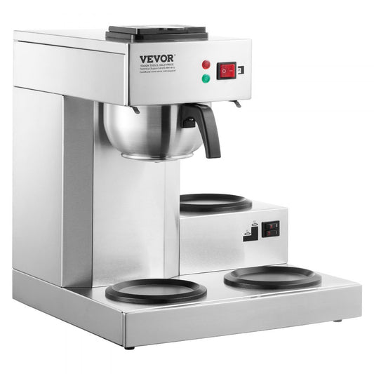RBT-386-BD3 - 3-Carafe Stainless Steel Drip Coffee Maker for 12-13 People