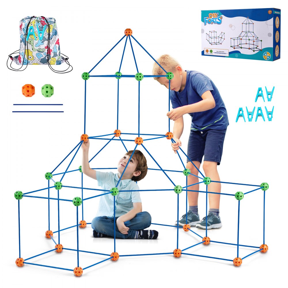 YAOSHUN120PCS - 120-Piece VEVOR Fort Building Kit for Kids, Safe Play