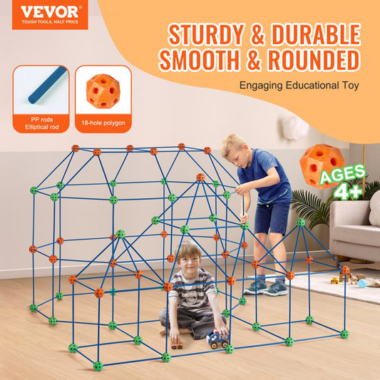 YAOSHUN180PCS - Fun 180-Piece STEM Fort Building Kit for Kids