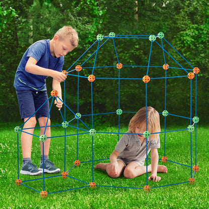 YAOSHUN180PCS - Fun 180-Piece STEM Fort Building Kit for Kids