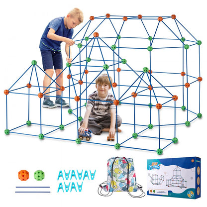 YAOSHUN180PCS - Fun 180-Piece STEM Fort Building Kit for Kids