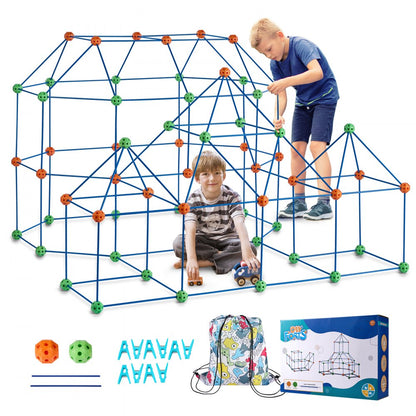 YAOSHUN180PCS - Fun 180-Piece STEM Fort Building Kit for Kids