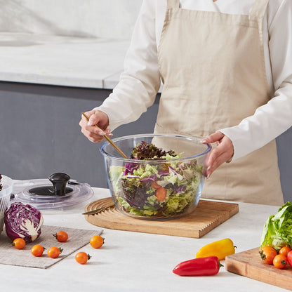 TF901T - 4.5L Glass Salad Spinner with BPA-Free Components
