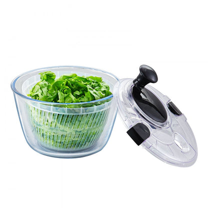 TF901T - 4.5L Glass Salad Spinner with BPA-Free Components