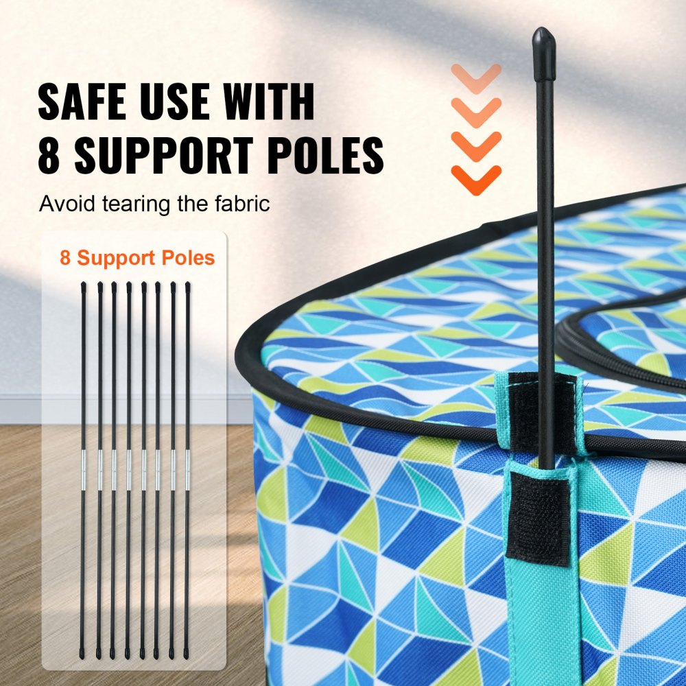 SX5012 - Portable 32"x24"x22" Foldable Pet Playpen for Multiple Small Animals