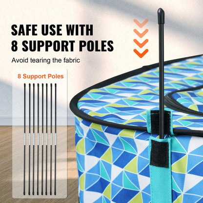 SX5012 - Portable 32"x24"x22" Foldable Pet Playpen for Multiple Small Animals