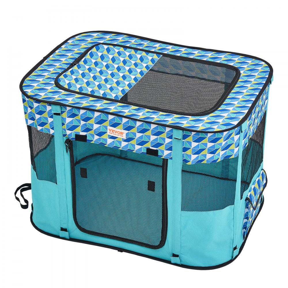SX5012 - Portable 32"x24"x22" Foldable Pet Playpen for Multiple Small Animals