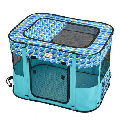 SX5012 - Portable 32"x24"x22" Foldable Pet Playpen for Multiple Small Animals