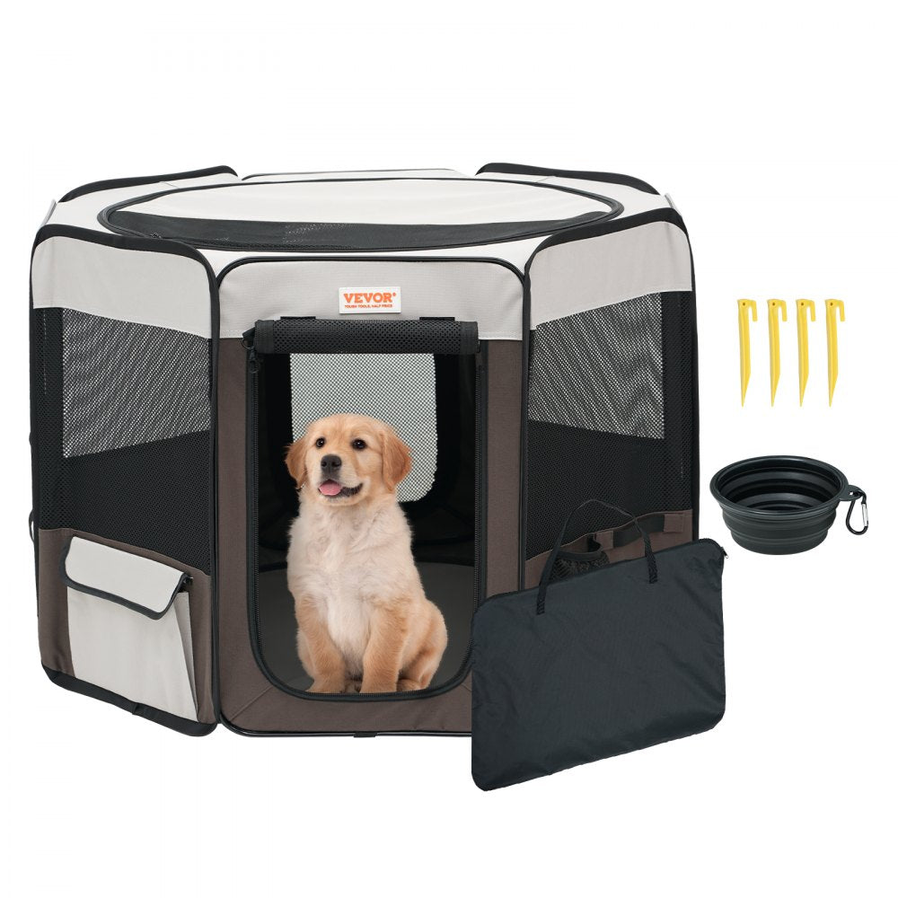 SX50014M - 36-inch Waterproof Foldable Pet Playpen for Easy Portability