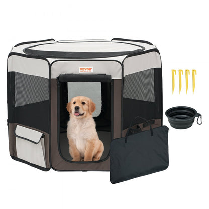 SX50014M - 36-inch Waterproof Foldable Pet Playpen for Easy Portability