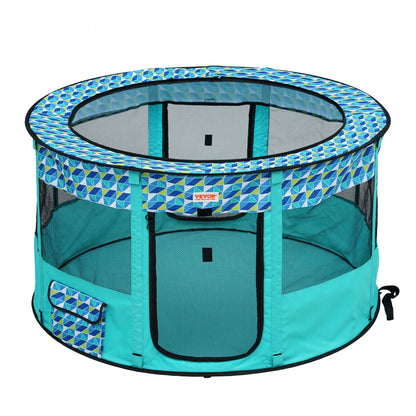 SX5013 - 44" Portable Foldable Pet Playpen for Indoor and Outdoor Use