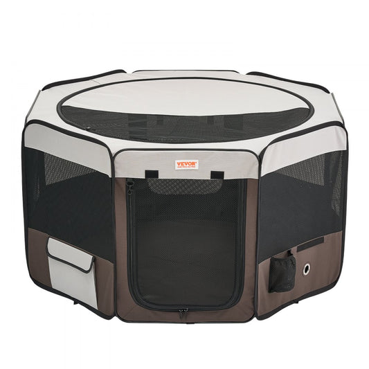 SX50014L - Lightweight 46" Waterproof Foldable Dog Playpen for Travel