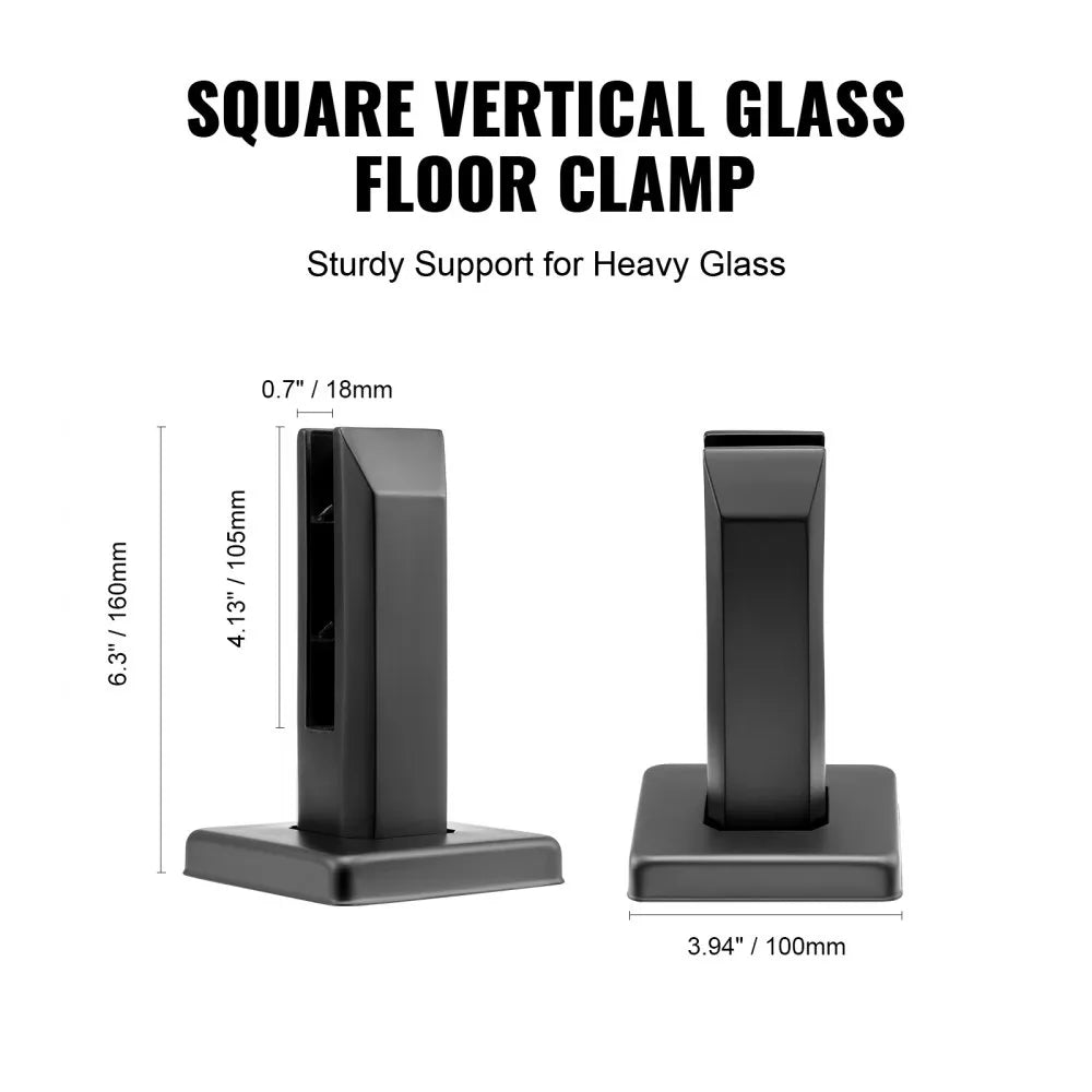 SZBLJ01 - Durable SUS304 Glass Clamp Set, 0.31-0.47in, 10 Pieces