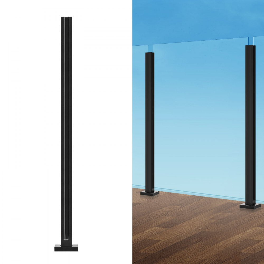 BLLGZ01 - Rust-Resistant Stainless Steel Glass Clamp, 41.34” for Secure Installations