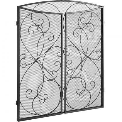 ZS230422 - 48" Three-Panel Fireplace Screen for Safety and Style
