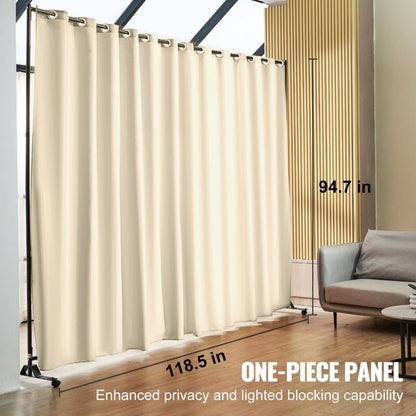 010826308665 - 8ft x 10ft Portable Room Divider for Flexible Spaces
